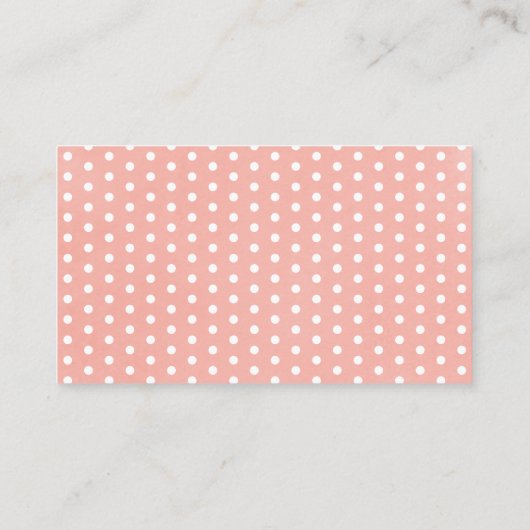 Cute Elephant Girl Baby shower Diaper Raffle Card Informatiekaartje (Achterkant)