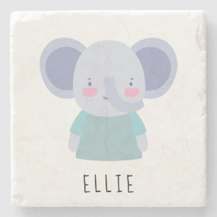 Cute Elephant Illustratie - Stenen Onderzetter