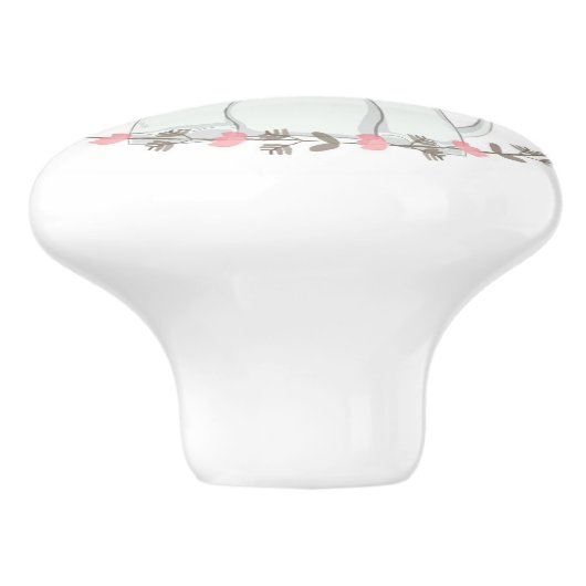 Cute Elephant Keramische Knop (Zijkant)