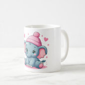 Cute Elephant Mok (Voorkant rechts)