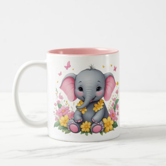 Cute Elephant Mok (Links)