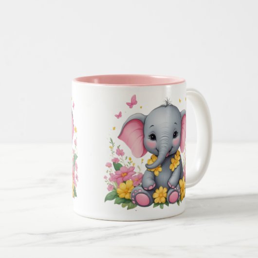 Cute Elephant Mug (Devant droit)