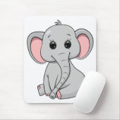Cute Elephant Muismat (Met muis)
