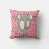 CUTE ÉLÉPHANT NURSERY CHAMBRE ENFANTS ROOM COUSSIN (Recto)