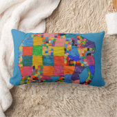 Cute Elephant Patchwork Collage Kussen (Deken)