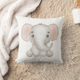 Cute Elephant Pillow Kussen