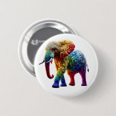 Cute Elephant Ronde Button 5,7 Cm (Voorkant /achterkant)