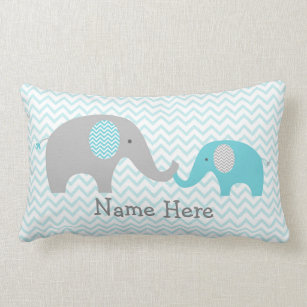 Cute Elephant Specialized Pillow Blauwgroen & Grey Kussen