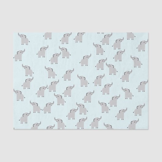 Cute Elephant Tissue Paper Tissuepapier (Voorkant)
