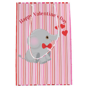 Cute Elephant Valentijn Medium Cadeauzakje