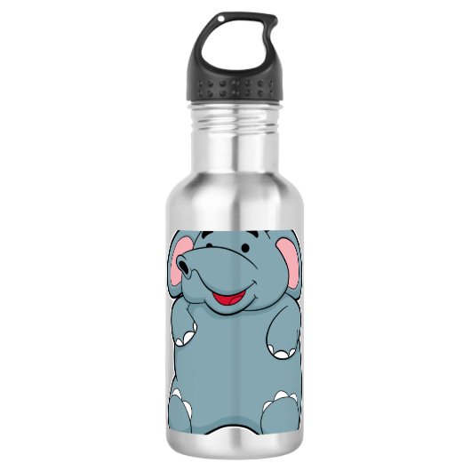 Cute Elephant Waterfles (Voorkant)
