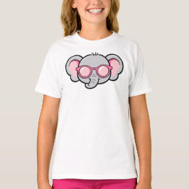 Cute Elephant Wearing Sunglasses T-shirt