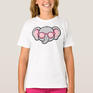 Cute Elephant Wearing Sunglasses T-shirt