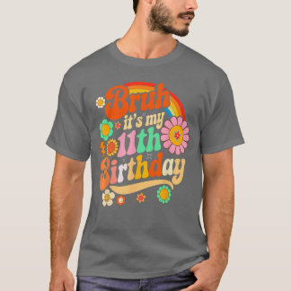 Cute Eleven Years Old Birthday Boys Girls Party Ap T-shirt