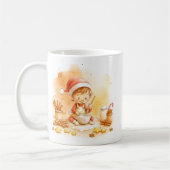 Cute Elf Christmas Mug Wrap (Gauche)