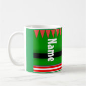 Cute Elf Noël Fête Café Thé Mug (Gauche)