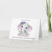 Cute Ellie nieuwe babykaart Kaart (Voorkant)