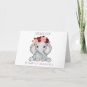 Cute Ellie nouvelle carte bébé pour fille (Devant)