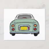Cute Emerald Green Figaro Briefkaart (Voorkant)