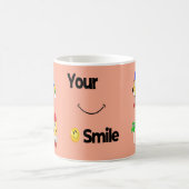 Cute Emoji Smile Mug - Cartographier Champignons & (Centre)