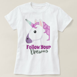 Cute emoji unicorn t-shirt