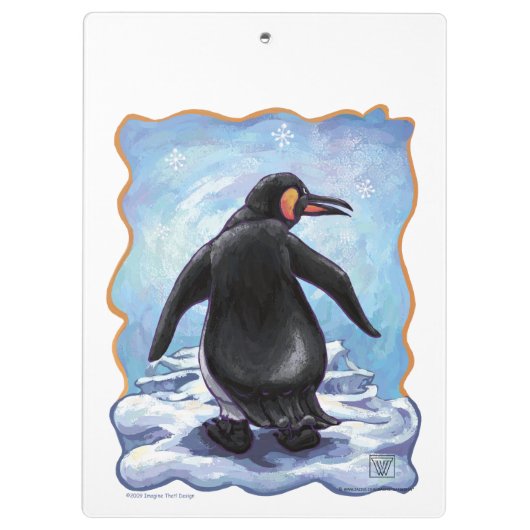 Cute Emperor Penguin Klembord (Achterkant)