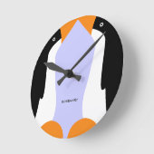 Cute Emperor Penguins Wall klok (Hoek)