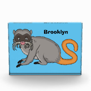 Cute Emperor Tamarin illustration cartoon Fotoblokken