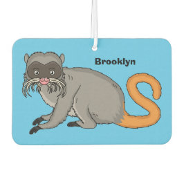 Cute Emperor Tamarin illustration cartoon Luchtverfrisser