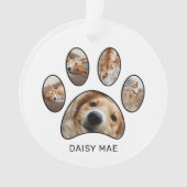 Cute Empreinte de patte Personnalisé Nom de l'anim (devant)