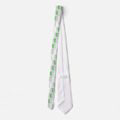 Cute en Angry T-Rex met zwart-wit patroon Stropdas (Achterkant)