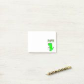 Cute en Angry T-Rex RAWR Post-it® Notes (Op bureau)