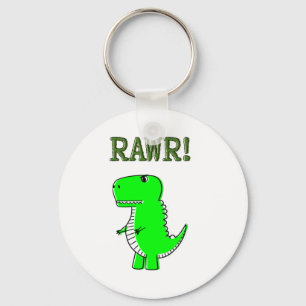 Cute en Angry T-Rex RAWR Sleutelhanger