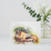 Cute en beleefde briefkaart (Staand voorkant)