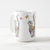 Cute en Colorful Cat Mok (Voorkant links)