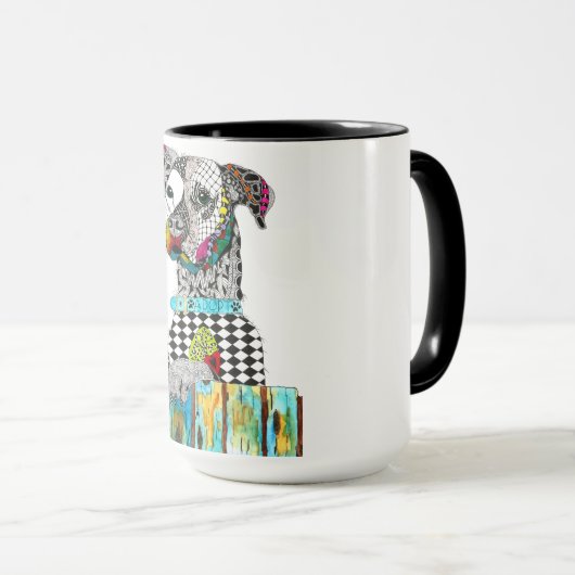 Cute en Colorful Dog Mok (Voorkant rechts)