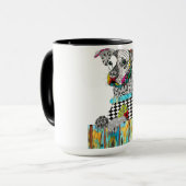 Cute en Colorful Dog Mok (Voorkant links)