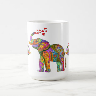 Cute en Colorful Elephant Mok