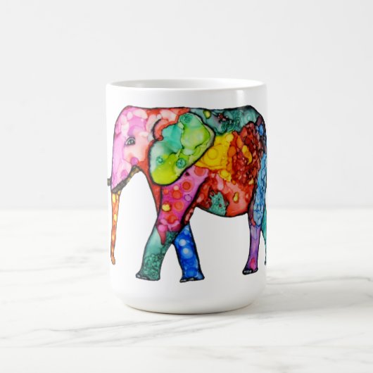 Cute en Colorful Elephant Mok (Center)