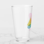 Cute en Colorful Geometric Collage Persoonlijk Glas (Rechts)