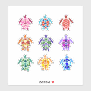 Cute en Colorful Zee Turks Set Sticker