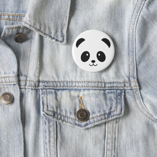 Cute en Cudly Panda Pin Button (In situ)