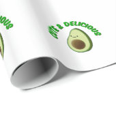 Cute en Delicious Avocado Cadeaupapier (Rol Hoek)