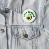 Cute en Delicious Avocado Ronde Button 5,7 Cm (In situ)