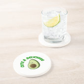 Cute en Delicious Avocado Zandsteen Onderzetter (Zijkant)