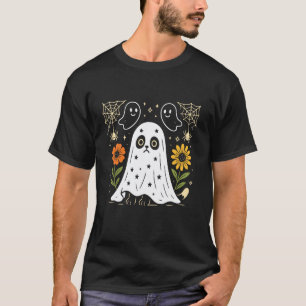Cute en eng spook Halloween kat geesten kostuum he T-shirt
