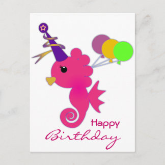 Cute en Fun Seahorse Briefkaart