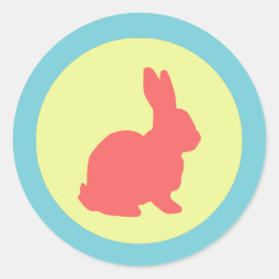 Cute En Funky Konijn Sticker