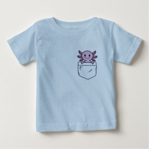 Cute en Funny Axolotl in zak met T-Shirt Classic R