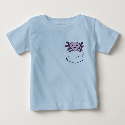 Cute en Funny Axolotl in zak met T-Shirt Classic R (Voorkant)